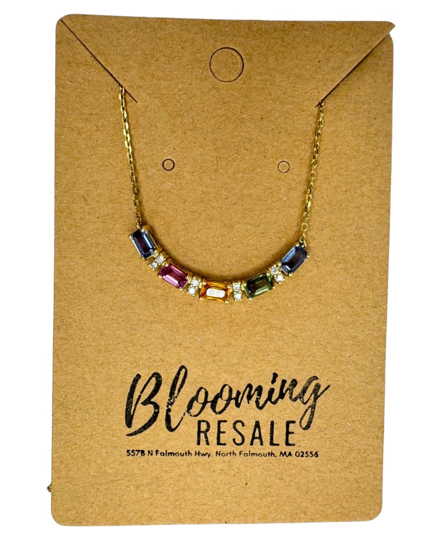 EFFY 14K Yellow Gold, Diamond & Multicolored Sapphire Pendant Necklace