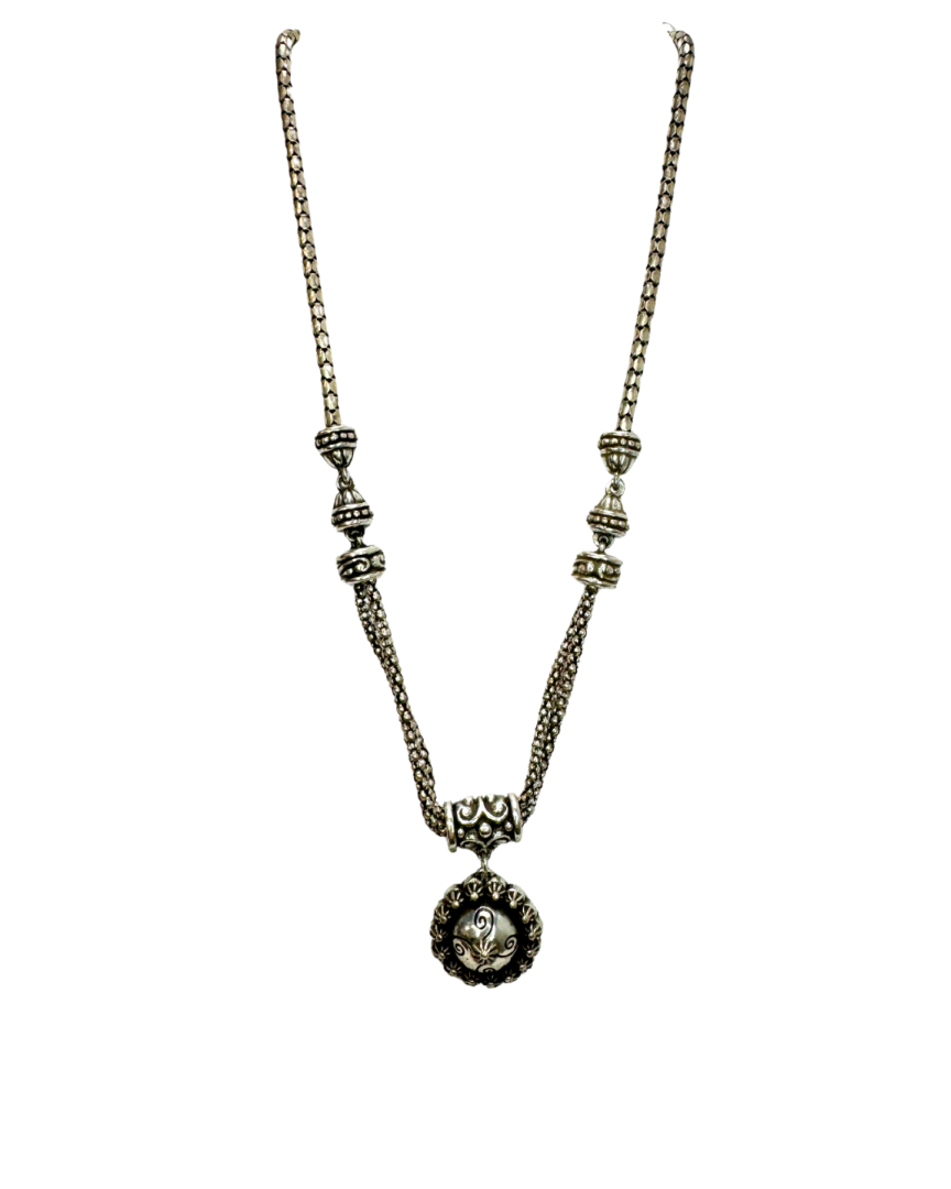 Brighton Double Strand Rondall Charm Necklace