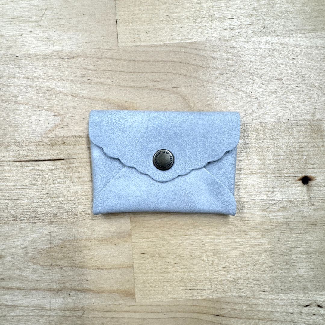 Portland Leather Mini Daisy Wallet Accessory Light Blue