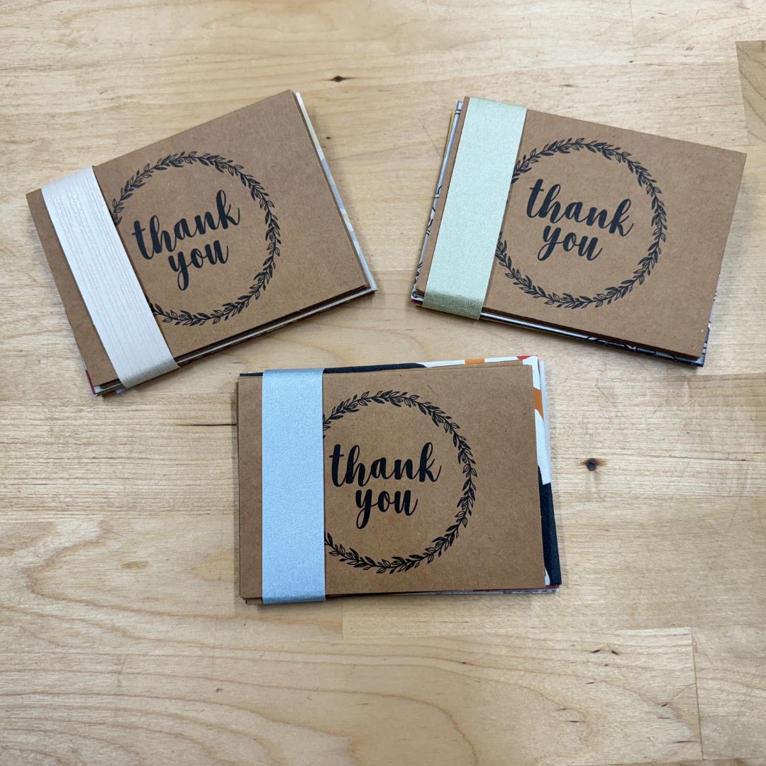 Hand Made Envelopes & Cards (12 pcs) (Local Artist)