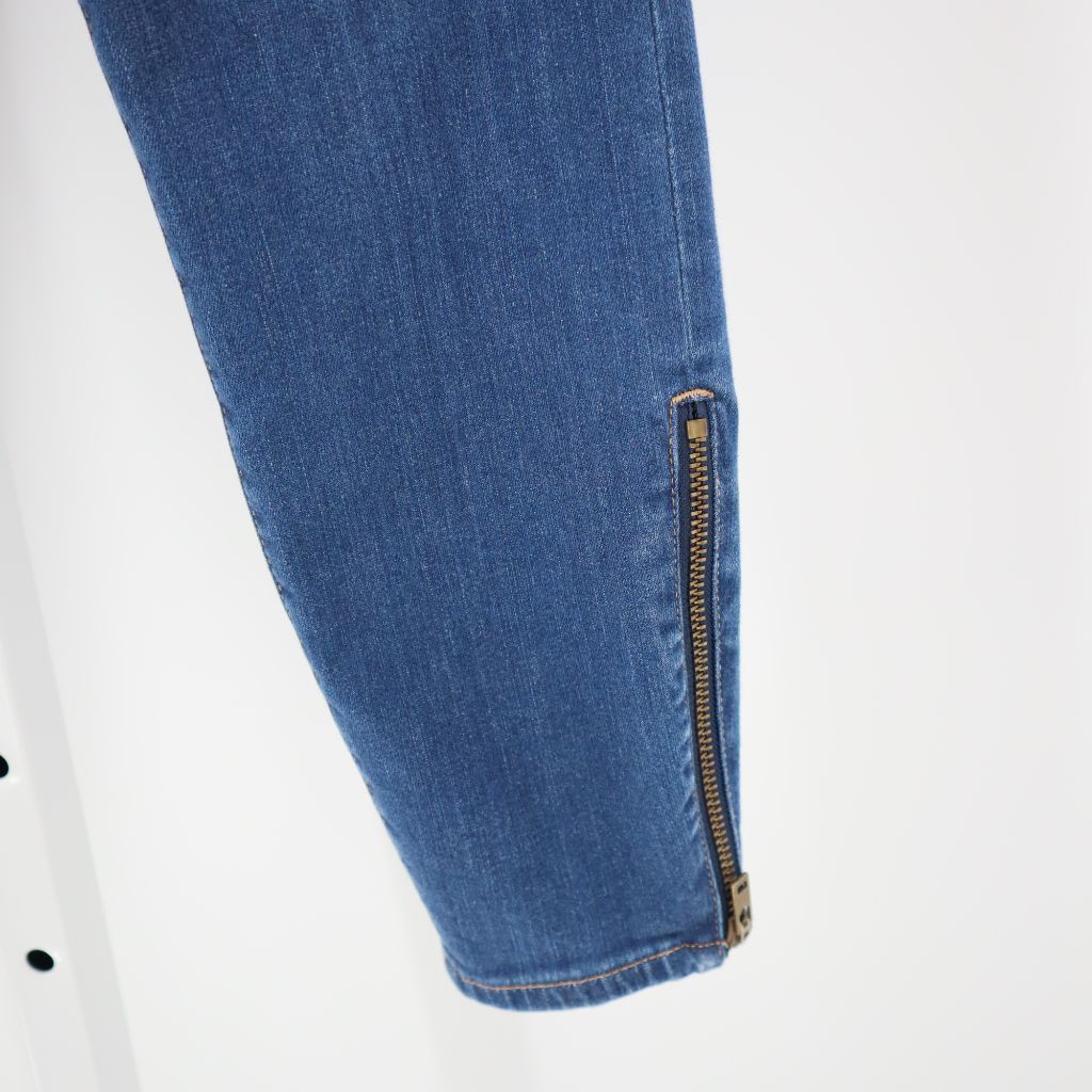 Madewell Women's Skinny Skinny Ankle Jeans Stretch Medium Wash Side Zippers 26