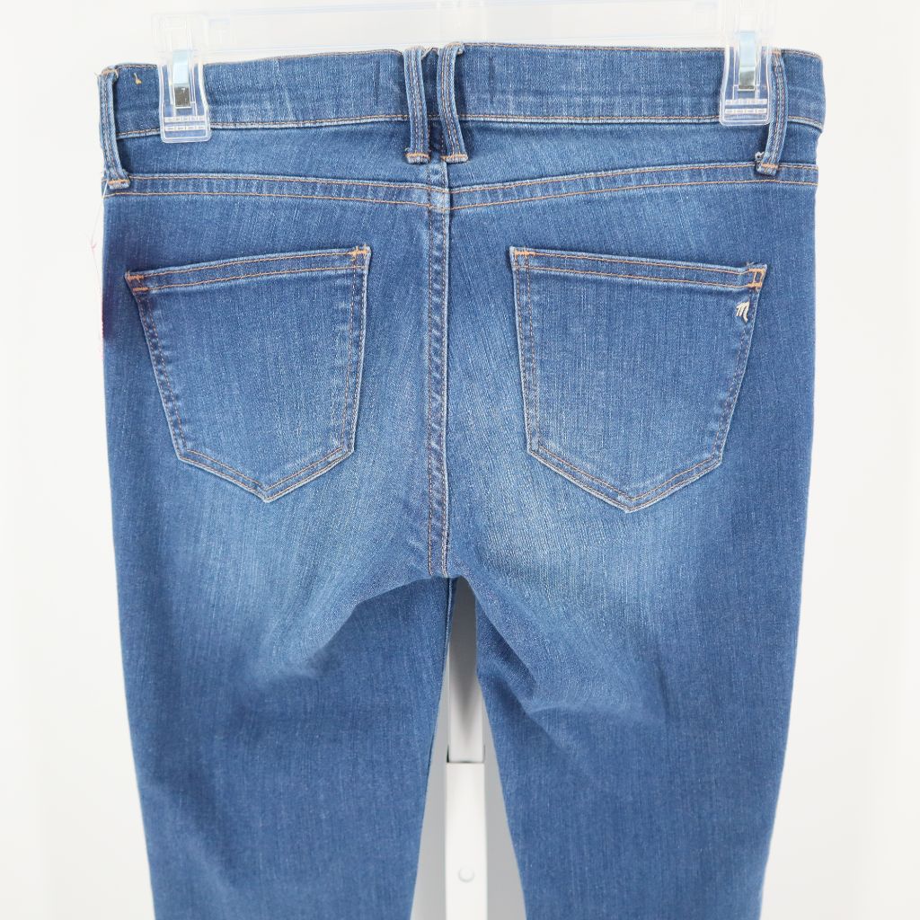 Madewell Women's Skinny Skinny Ankle Jeans Stretch Medium Wash Side Zippers 26