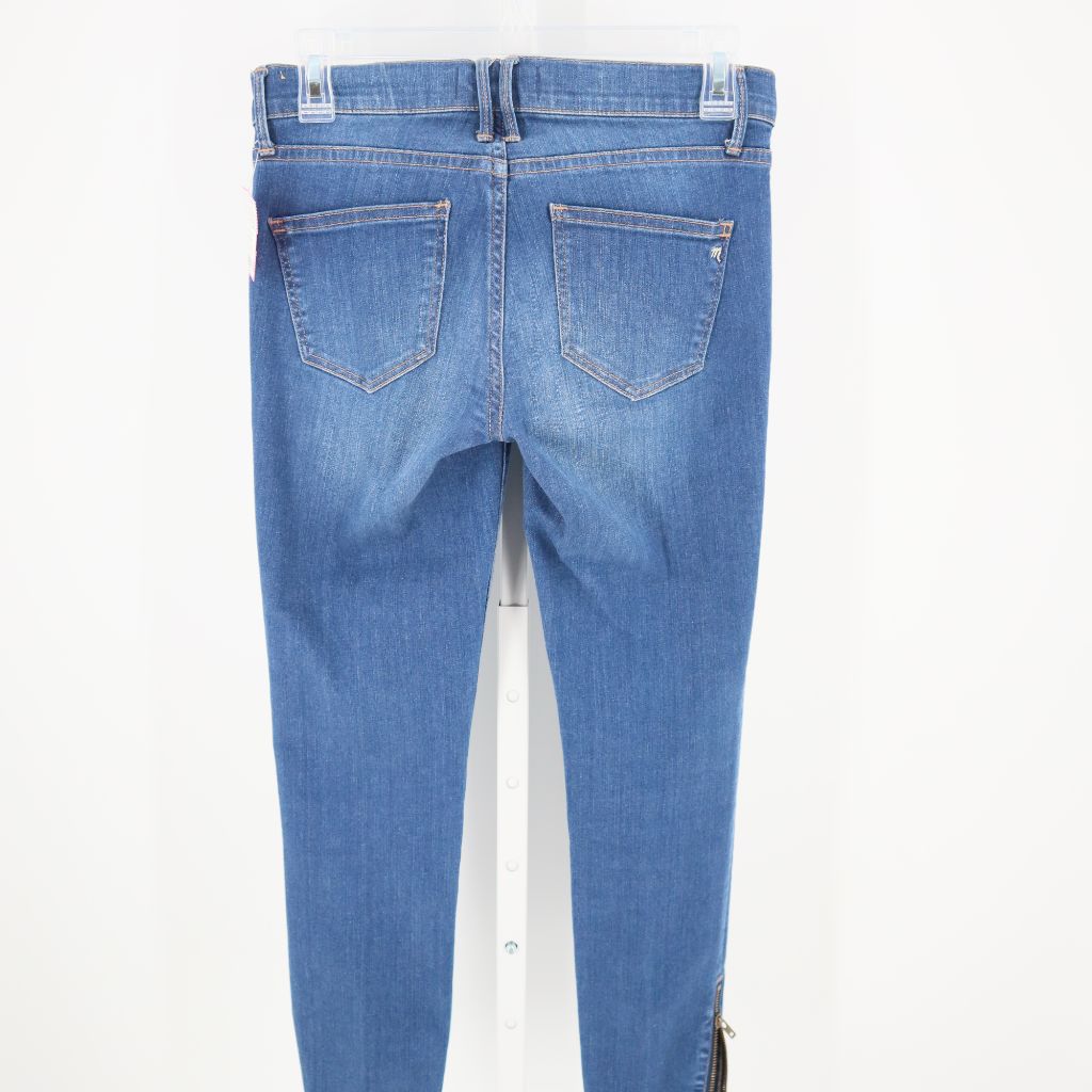 Madewell Women's Skinny Skinny Ankle Jeans Stretch Medium Wash Side Zippers 26