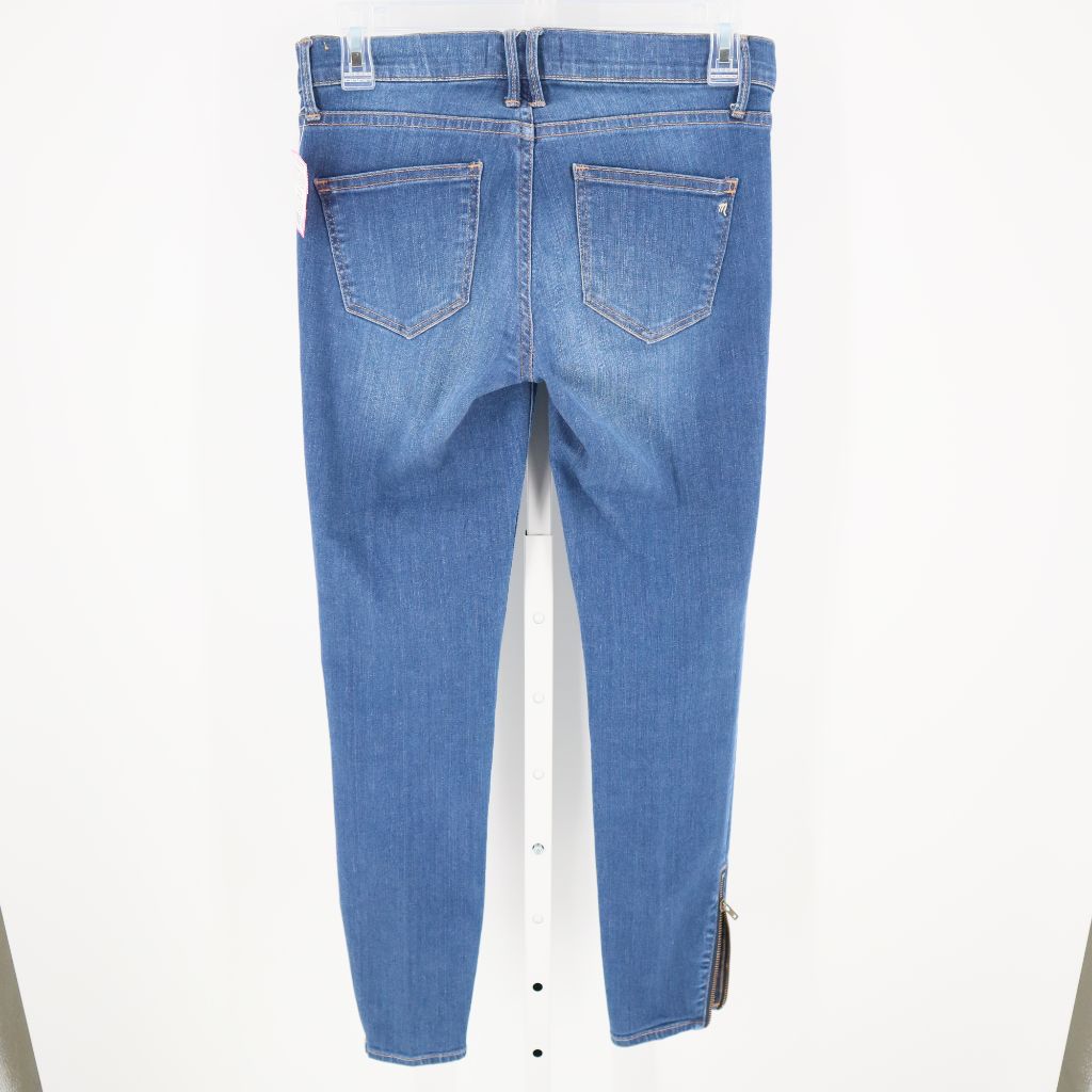 Madewell Women's Skinny Skinny Ankle Jeans Stretch Medium Wash Side Zippers 26