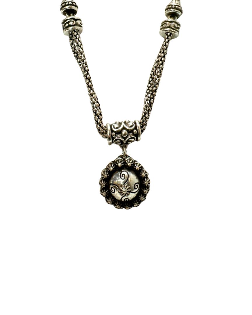 Brighton Double Strand Rondall Charm Necklace