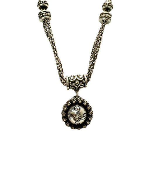 Brighton Double Strand Rondall Charm Necklace