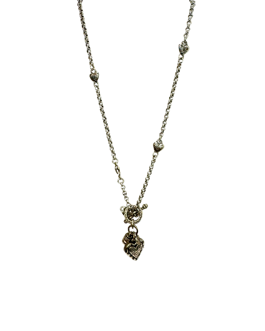 Brighton Heart Charm w/ Toggle Close Necklace