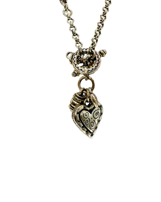 Brighton Heart Charm w/ Toggle Close Necklace