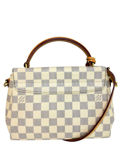 Louis Vuitton Croisette Crossbody Damier Azur White Gray