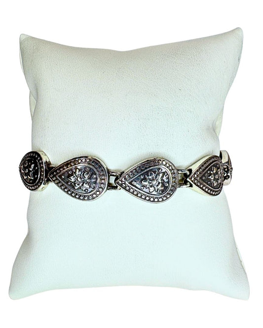 Brighton Tear Drop Shape Bracelet Silver Tone