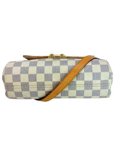 Louis Vuitton Croisette Crossbody Damier Azur White Gray