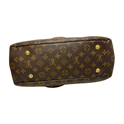 Louis Vuitton Monogram Pallas Rose Ballerine Satchel Brown Pink