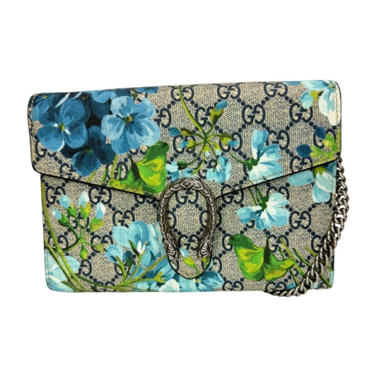 Gucci GG Supreme Dionysus Blooms Crossbody Blue Green
