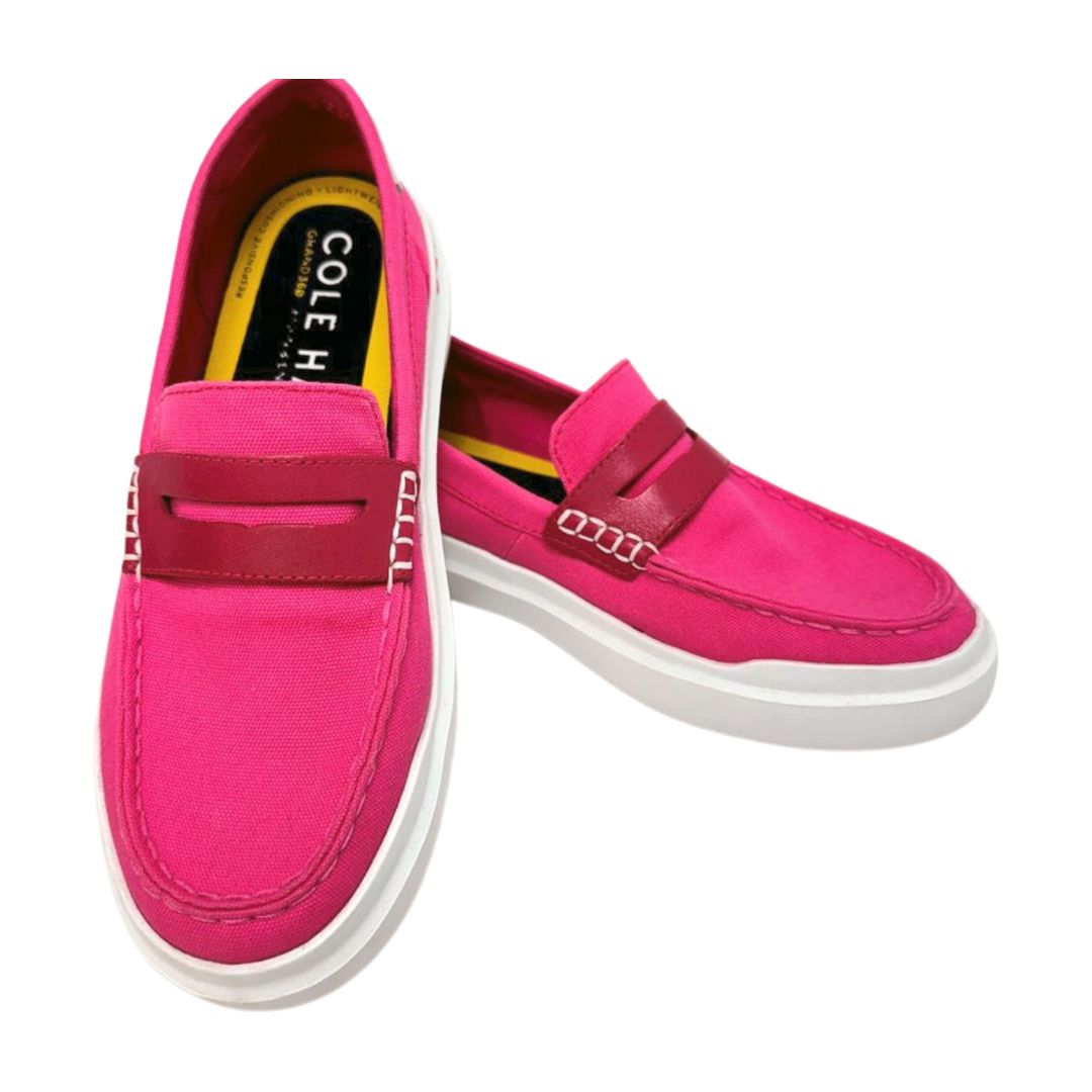 Cole Haan Canvas Grand Loafers Sneakers Pink