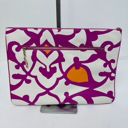 Diane Von Furstenberg Laptop Sleeve Case Pink & Orange Design Accessory White