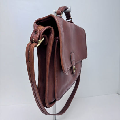 Coach Metropolitan Bag /Briefcase Leather Gold Hardware Satchel Tan