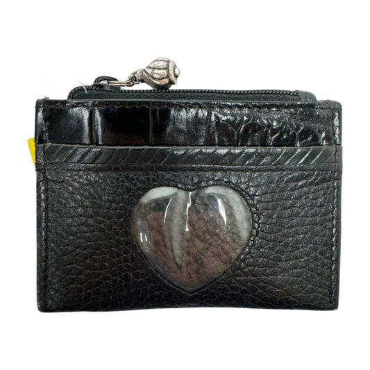 Brighton Zip Top Leather Mini Wallet Black