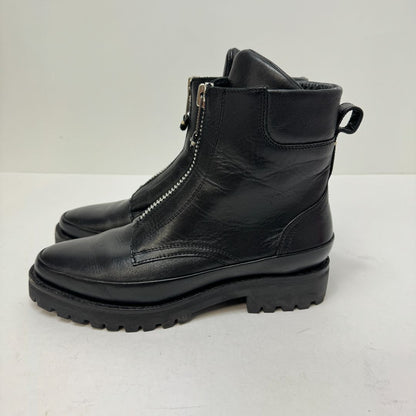 Thursday Ryder Platform Front Zip Chunky Sole Boots Black