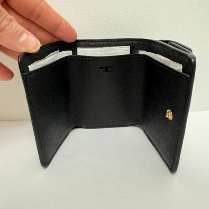 Tory Burch Robinson Tri-Fold Mini Wallet Black