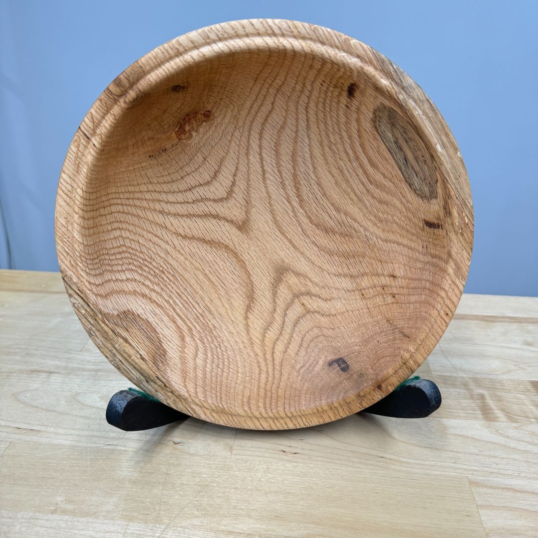 Oak Bowl w/Beaded Edge Howard Butcher Block Finish (Local Artist)