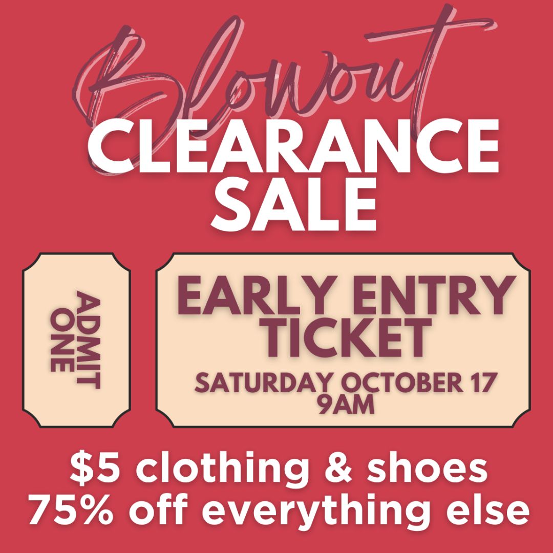 2026 FALL $5 SALE EARLY ENTRY TICKET