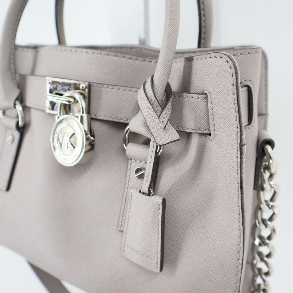 Michael kors black white and gray purse hot sale